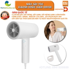 [Bản quốc tế] Máy sấy tóc Xiaomi IONIC Hair Dryer công suất 1800W, 3 chế độ sấy