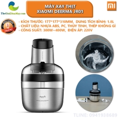 Máy xay thịt bằng thép không gỉ Xiaomi Deerma JR01 1.8L 400W