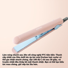 Máy duỗi tóc ép tóc mini Enchen Hair Curler EH1002