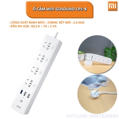 Ổ cắm điện thông minh Xiaomi Gosund CP5 Wifi 3 USB, kết nối App MiHome