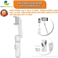 Tay cầm chống rung Zhiyun Smooth X cho điện thoại