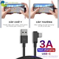 [Màu ngẫu nhiên] Cáp sạc Type-C Xiaomi ZMI AL755 1.5m, truyền dữ liệu chơi Game, sạc nhanh 3A