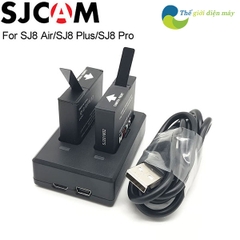 Combo 1 dock sạc đôi và 2 pin zin cho camera hành trình SJ8 - Thế giới điện máy