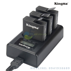 Dock sạc 3 khe pin KingMa cho camera hành trình Gopro New Hero 5 6