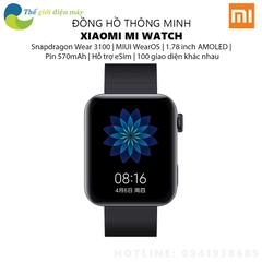 Đồng hồ thông minh Xiaomi Mi Watch chip Qualcomm Snapdragon Wear 3100