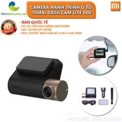 [Bản quốc tế] Camera hành trình ô tô Xiaomi 70MAI Dash Cam LITE D08