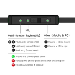 Tai nghe gaming nhét tai Plextone G20 có dây jack 3.5