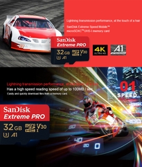 Thẻ nhớ Sandisk 32G class 10 U3 extrem pro