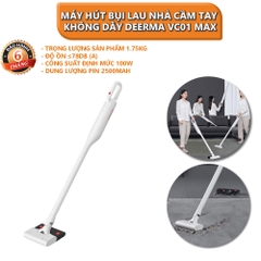 Máy hút bụi lau nhà cầm tay không dây Xiaomi Deerma VC01 Max