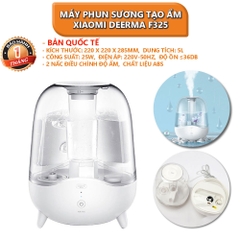 [Bản quốc tế] Máy phun sương tạo ẩm Xiaomi Deerma Humidifier F325 ngôn ngữ tiếng anh, không dùng được tinh dầu