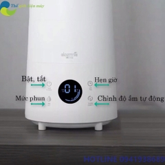 [Bản quốc tế] Máy tạo độ ẩm không khí thông minh Xiaomi Deerma LD220 dung tích 4L, có điều khiển màn hình cảm ứng, ngôn ngữ tiếng anh