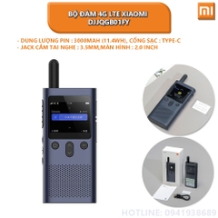 Bộ đàm Xiaomi 4G Walkie Talkie 3 model DJJQGB01FY khoảng cách liên lạc lên đến 5000km