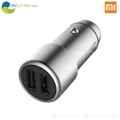 Tẩu sạc nhanh ô tô Xiaomi ZMI AP821 QC 3.0, vỏ đồng thau, hai cổng USB