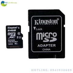 Thẻ nhớ microSDXC Kingston 64GB class 10 Canvas Select 80MB/s
