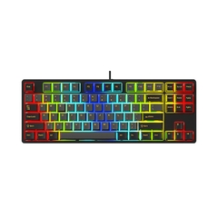 Bàn phím cơ game Edra EK387FL RGB Polar night Brown sw (USBC/PBT)