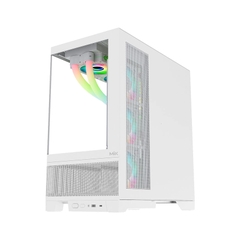 Vỏ Case MIK LUMINE WHITE 4FA (Mini Tower/ Màu Trắng/ 4 fan)