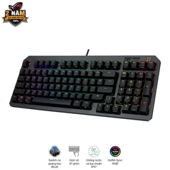 Bàn phím cơ Asus TUF K3 Gen II Black (USB/Optical Blue Switch/ABS/RGB)