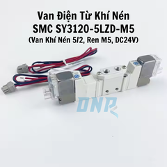 Van Điện Từ Khí Nén SMC SY3120-5LZD-M5 (Van Khí Nén 5/2, Ren M5, DC24V)