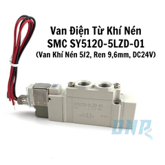 Van Điện Từ Khí Nén SMC SY5120-5LZD-01 (Van Khí Nén 5/2, Ren 9,6mm, DC24V)