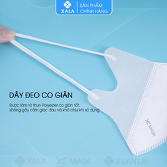 Khẩu trang XALA 5D Mask màu Xám đóng túi Zip (10 chiếc/ túi)