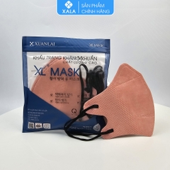 Khẩu trang XL 5D Mask màu hồng đóng túi Zip (10 chiếc/ túi)