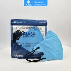 Khẩu trang 5D XALA Mask màu xanh y tế đóng túi Zip (10 chiếc/ túi)
