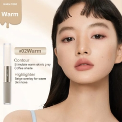 Tạo Khối Và Bắt Sáng 2 Đầu Dạng Kem Judydoll Liquid Highlighter & Contour Du