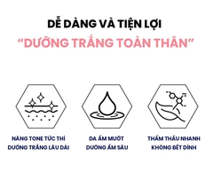 Kem Dưỡng Thể Trắng Da,Nâng Tone Whisis Premium Collagen Whitening Body Lotion