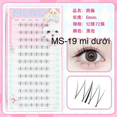 Mi Giả Tách Sợi Từng Cụm Tự Nối Menglu ( Mi Dưới)