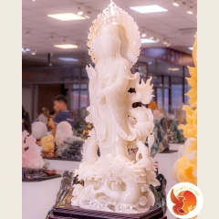 Tượng Đá Quý Phật Bà Quan Thế Âm Đứng