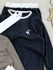 SET BỘ DÀI COTTON THÊU GẤU WHO BÉ TRAI