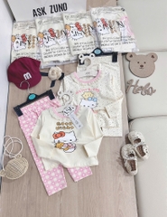 SET 2 BỘ DÀI MÈO HELLO KITTY TONE BE BÉ GÁI SẴN (SALE 99k)