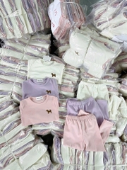 SET 3 BỘ DÀI NỈ LÔNG THÊU CHÓ BÉ GÁI SẴN