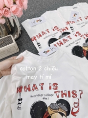 ÁO PHÔNG DISNEY TRẮNG CỘC TAY NỮ SẴN