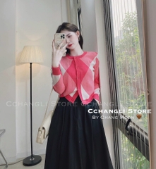 ÁO LEN CARDIGAN TRÁM HỒNG - BE - ĐEN ( XẢ 79k)