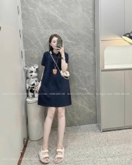 VÁY POLO SUÔNG 2 MÀU BASIC NỮ SẴN (SALE 79k)