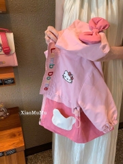 ÁO GIÓ LAMB DONNE MÀU HỒNG BÉ GÁI