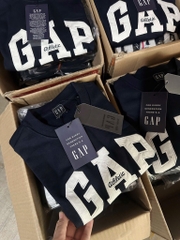 ÁO GAP XUẤT 2 MÀY XANH THAN TRẮNG NỮ SẴN