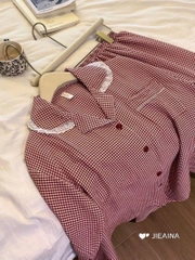 SET BỘ PIJAMA KẺ 3 MÀU NỮ