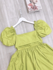 VÁY XANH LI NGỰC NƠ SAU