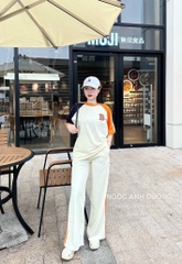 SET BỘ ADI.DAS IN CHỮ B QUẦN SUÔNG NỮ