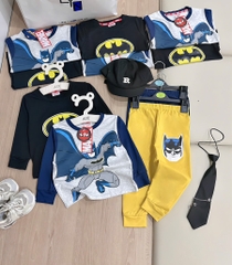 SET 2 BỘ BATMAN VÀNG ĐEN DÀI BÉ TRAI
