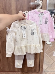 BỘ NỈ PHỐI REN BÉ GÁI