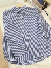 SET ÁO KẺ XANH MIX SHORT LI GẤU TO NỮ SẴN