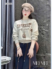 SET NỈ HAI DA EVERYONE PHỐI CHỮ NÂU NỮ THU ĐÔNG SẴN