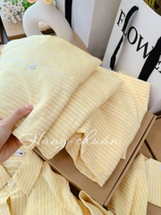 ÁO SƠ MI KẺ Z.ARA LI EO MẶC 2 KIỂU NỮ SẴN