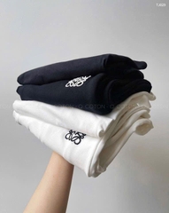 SET BỘ ÁO CỘC TAY PHỐI VIỀN CỔ KÈM QUẦN SUÔNG NỮ