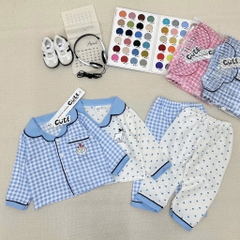SET 2 BỘ ĐŨI DÀI PIZAMA 2 MÀU BÉ TRAI BÉ GÁI