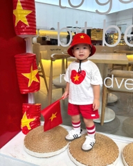 SET CỘC VIỆT NAM QUẦN ĐỎ SIÊU XINH BÉ TRAI