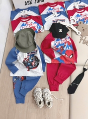 SET 2 BỘ DÀI NGƯỜI NHỆN – MARVAL TONE ĐỎ XANH BÉ TRAI SẴN